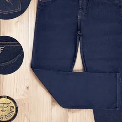 Calça country plus size em jeans escuro